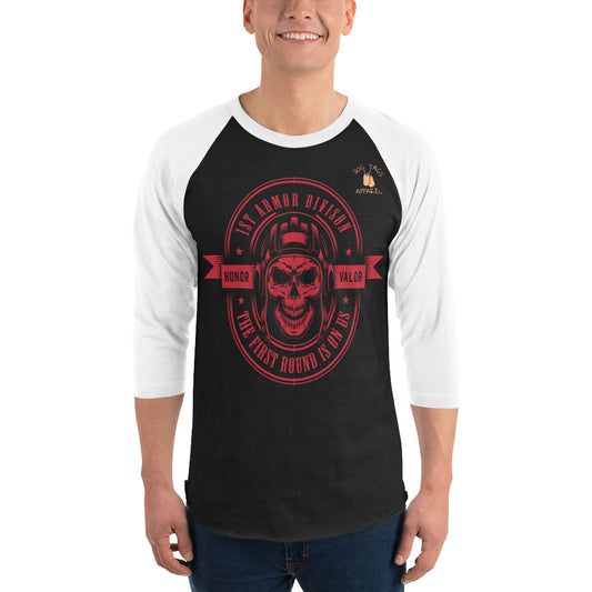 3/4 sleeve raglan shirt