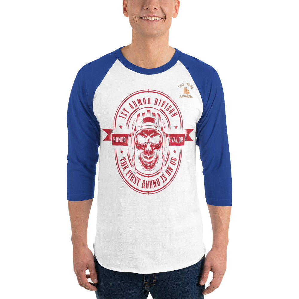 3/4 sleeve raglan shirt